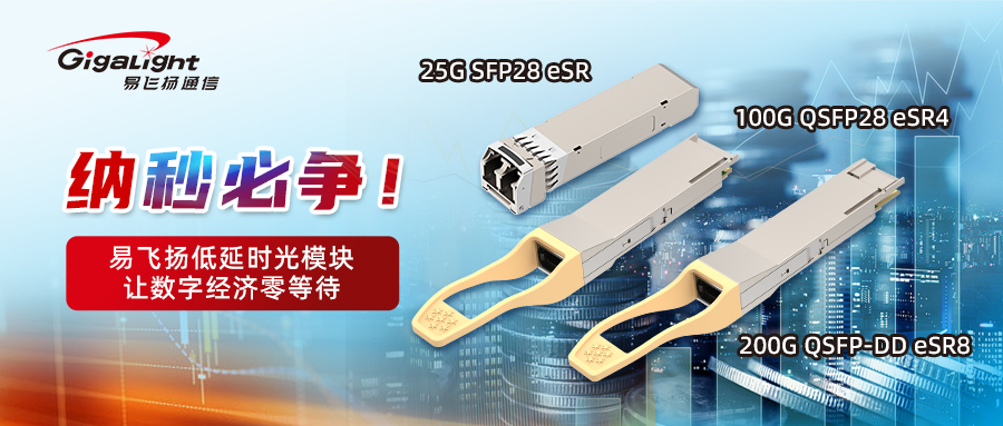 易飞扬低延迟光模块产品系列为客户带来纳秒使用价值插图 易飞扬低延迟光模块产品系列为客户带来纳秒使用价值插图